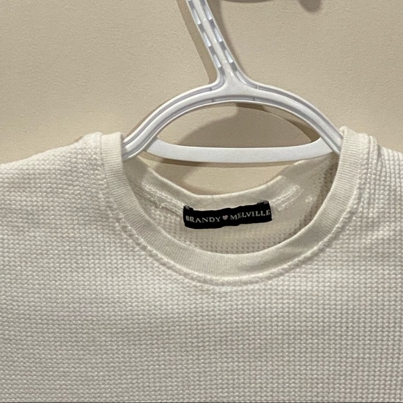 BRANDY MELVILLE WAFFLE BABY TEE - Picture 2 of 3